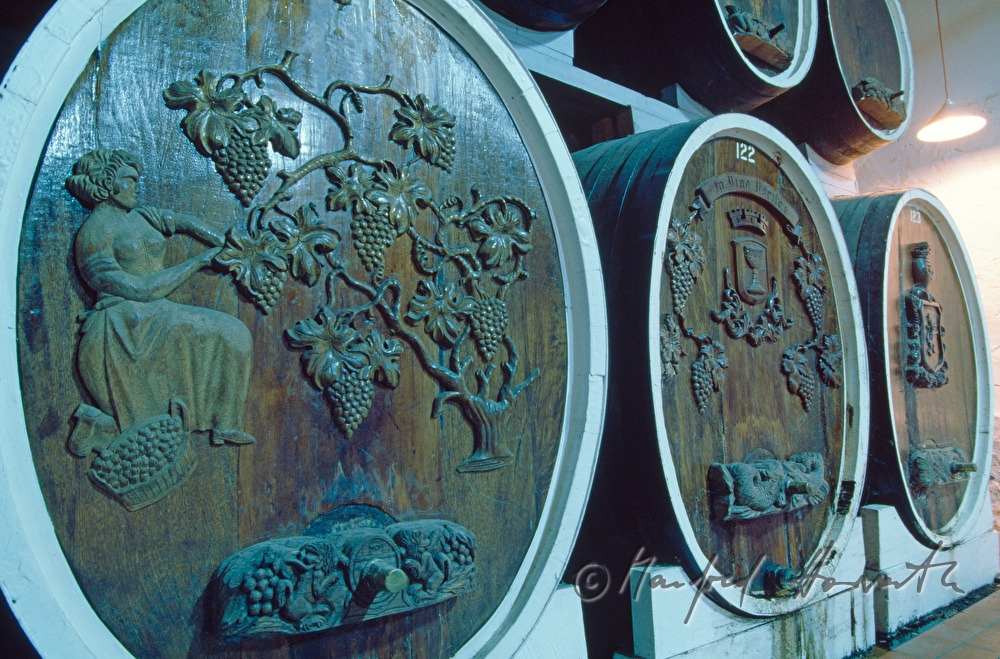 barique-barrels are marked with chalk