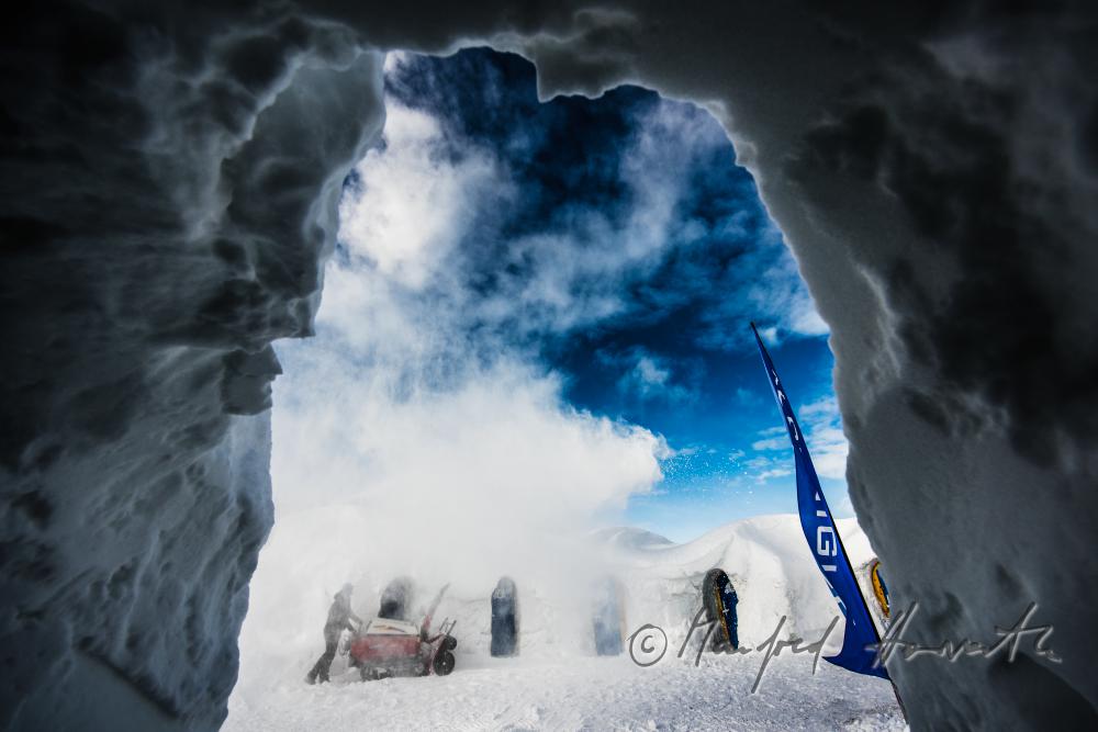 entrance of the Igloo-Hotel