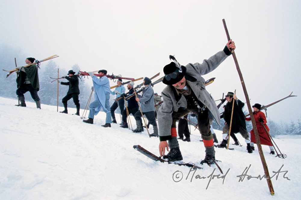 nostalgic skiing on Semmering