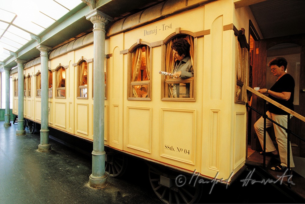 Café at the train station museum