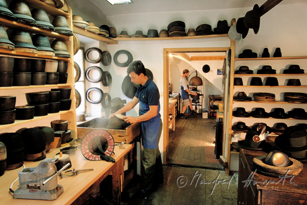 hat manufactory in Bad Aussee