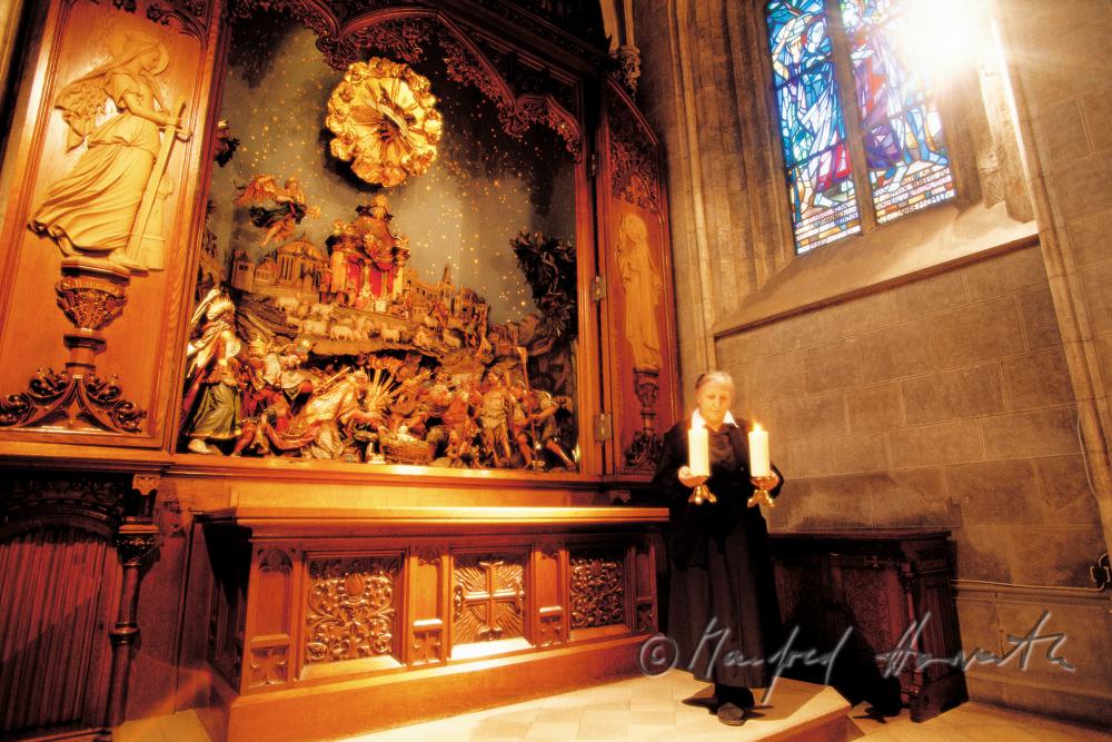 christmas crib in the church of abbey St. Admont