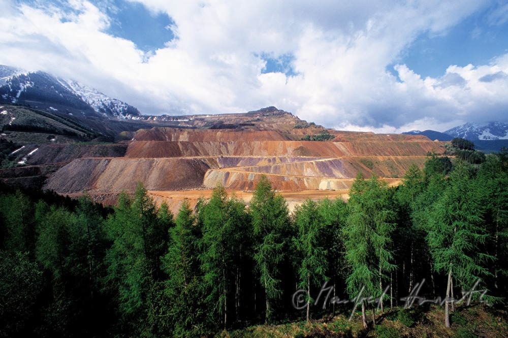 extraction of the ore at the Erzberg