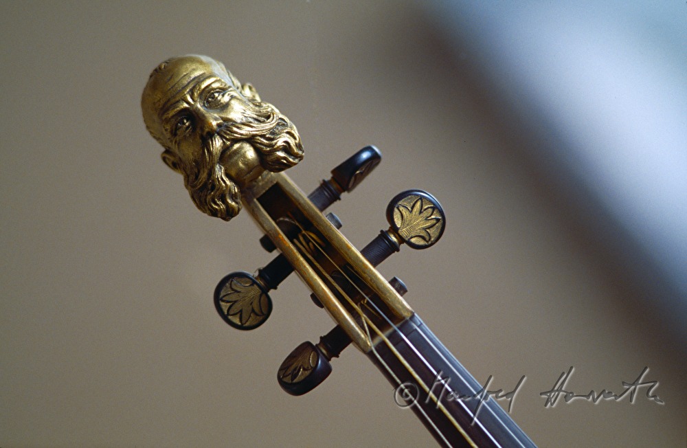 Emperor Franz Joseph as a decoration for a violin
