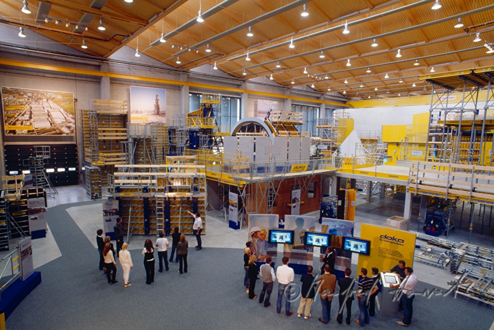 showroom for formwork at DOKA