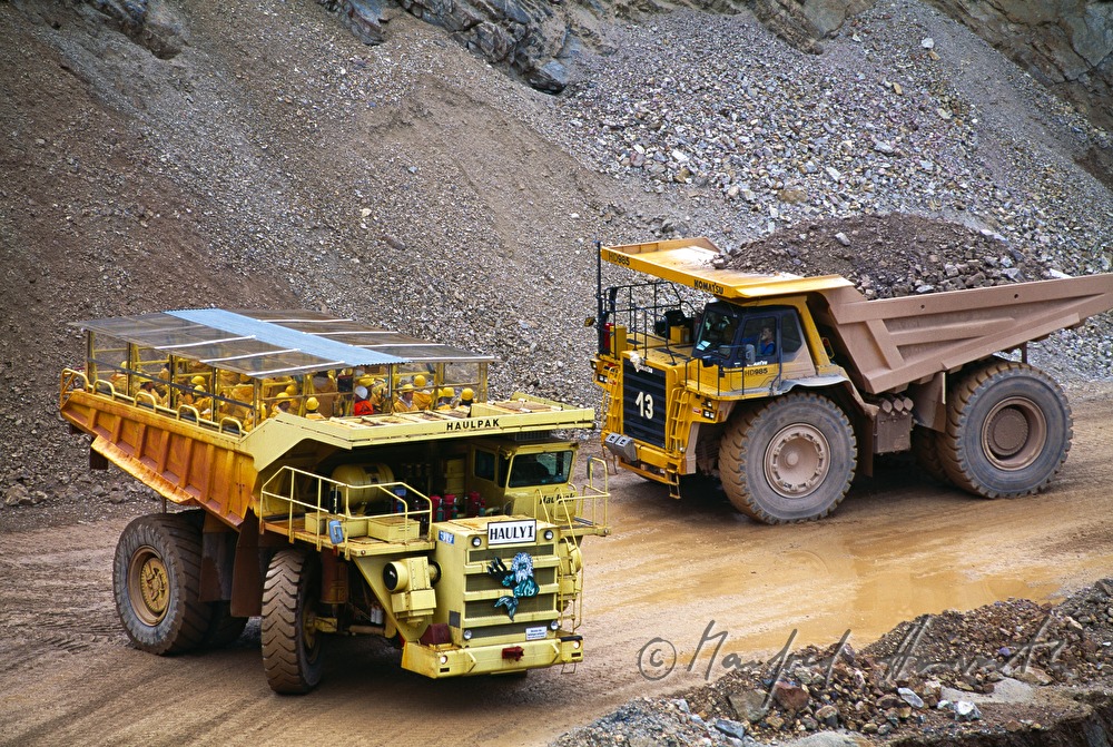 extraction of the ore at the Erz Mountain