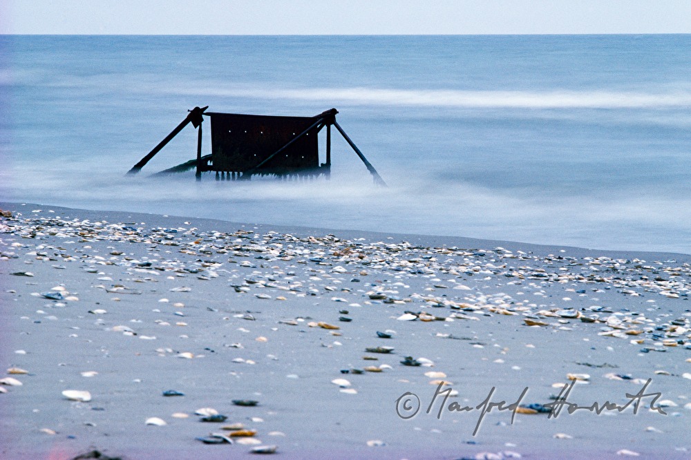 sign on the shore of the Black Sea