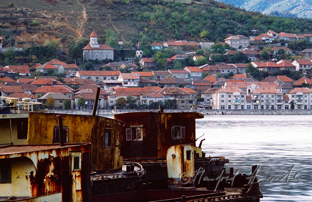 ship graveyard in the harbour