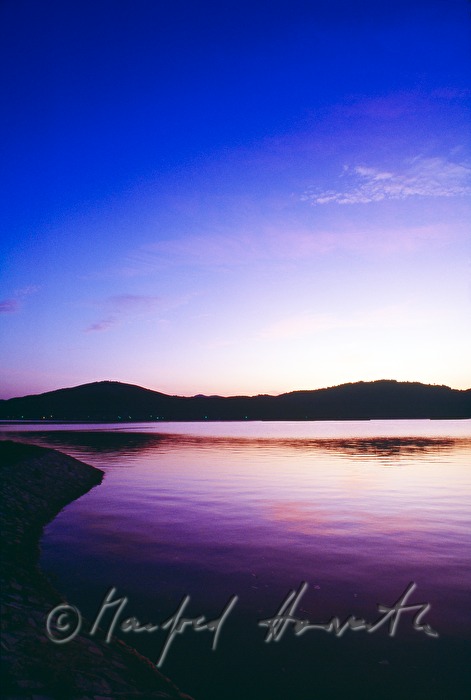 landscape in the morning dawn