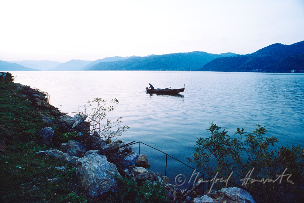 fishing boat near the shore