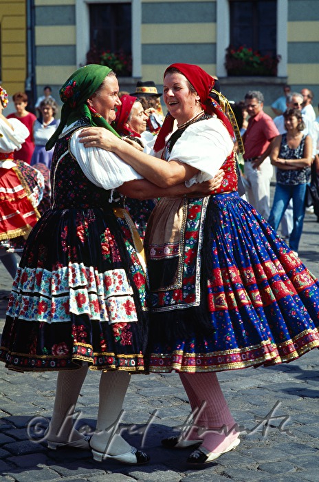 folk dancers at a festival