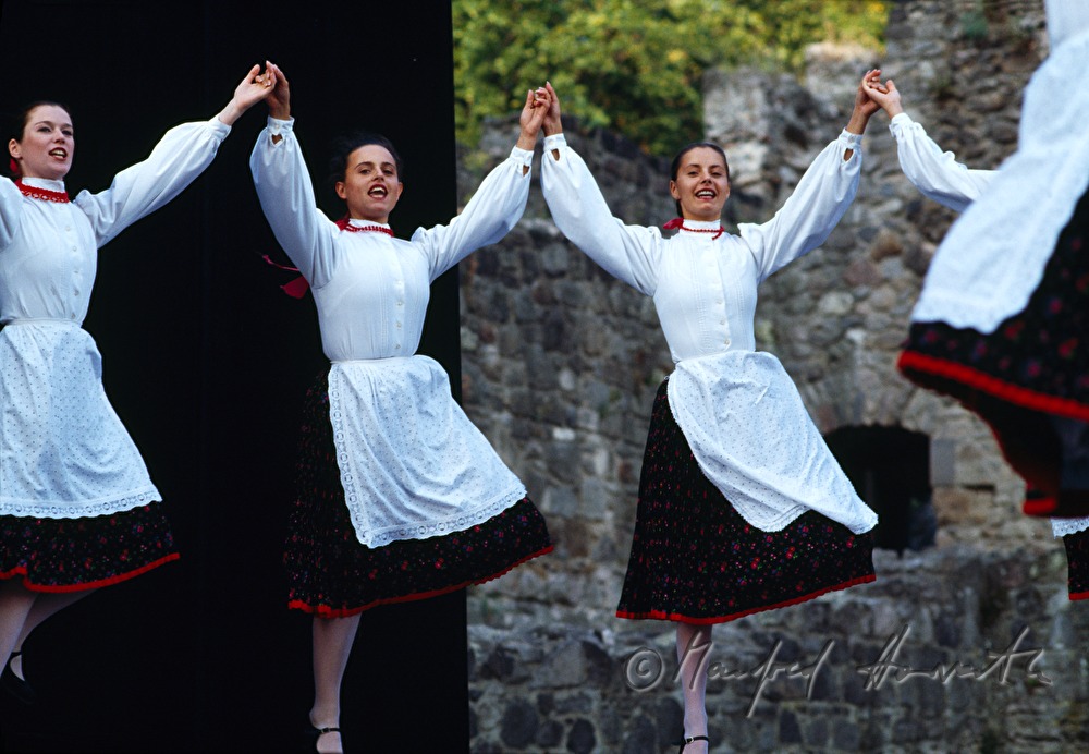 folk dancers at a festival