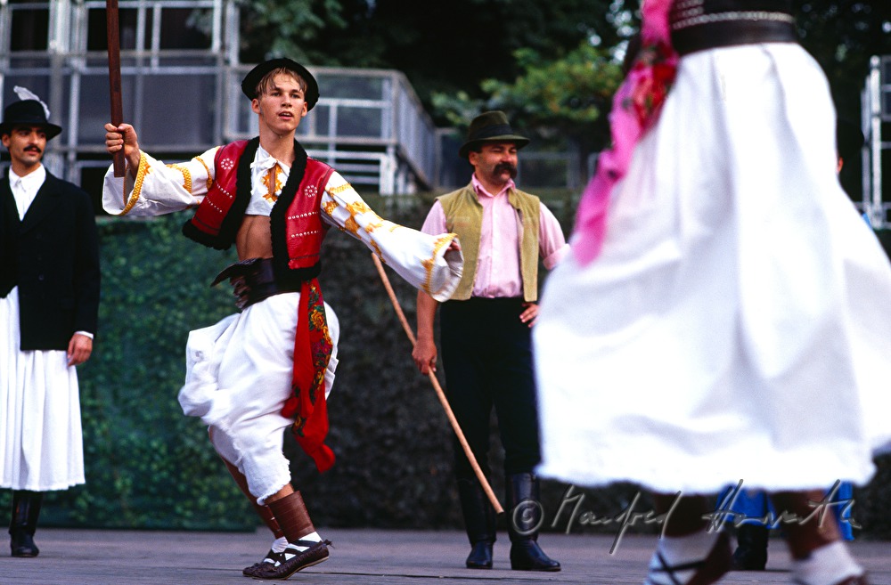 folk dancers at a festival