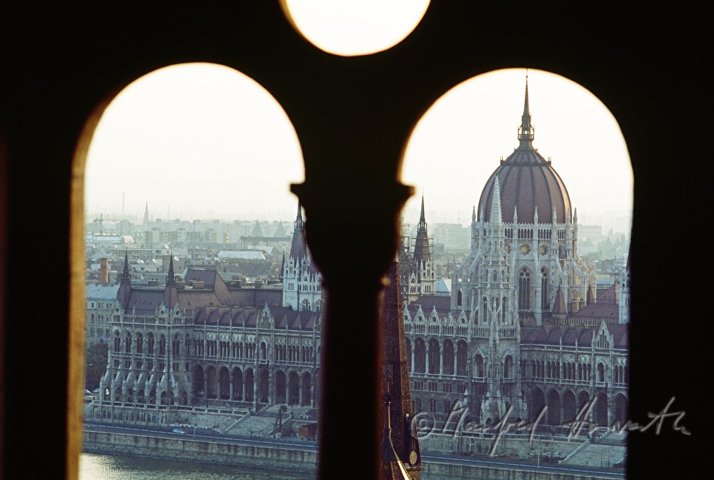 view to the Danube and the parliament