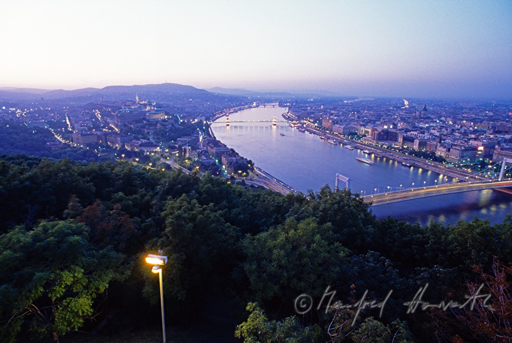 view to the castle Hill and the Danube