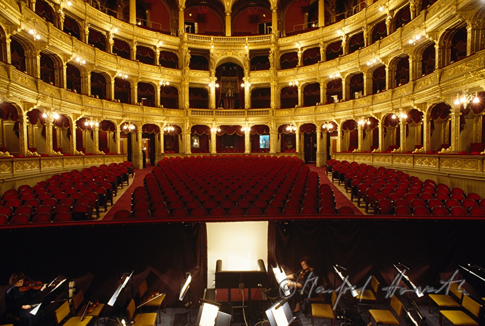 orchestra pit and audience hall