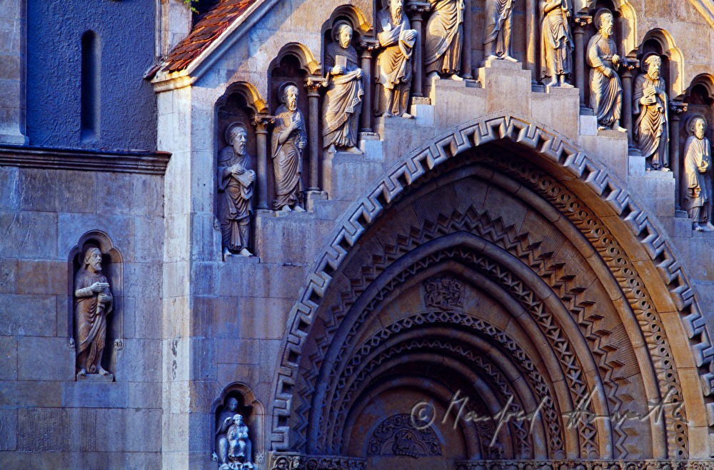 archway of the chapel of castle Vajdahunyad