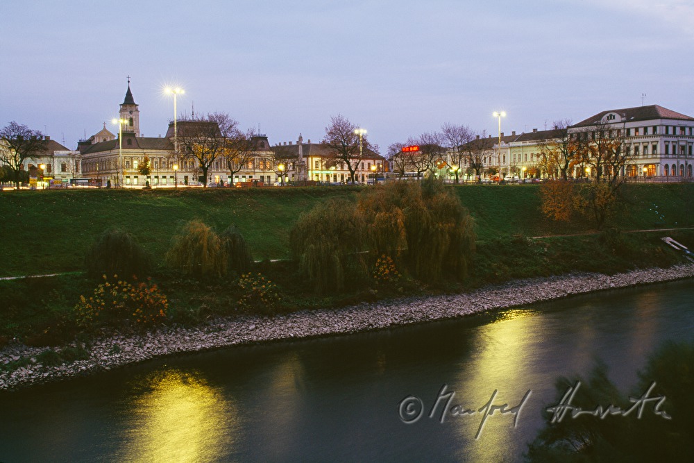 old town and rivershore of the Danube