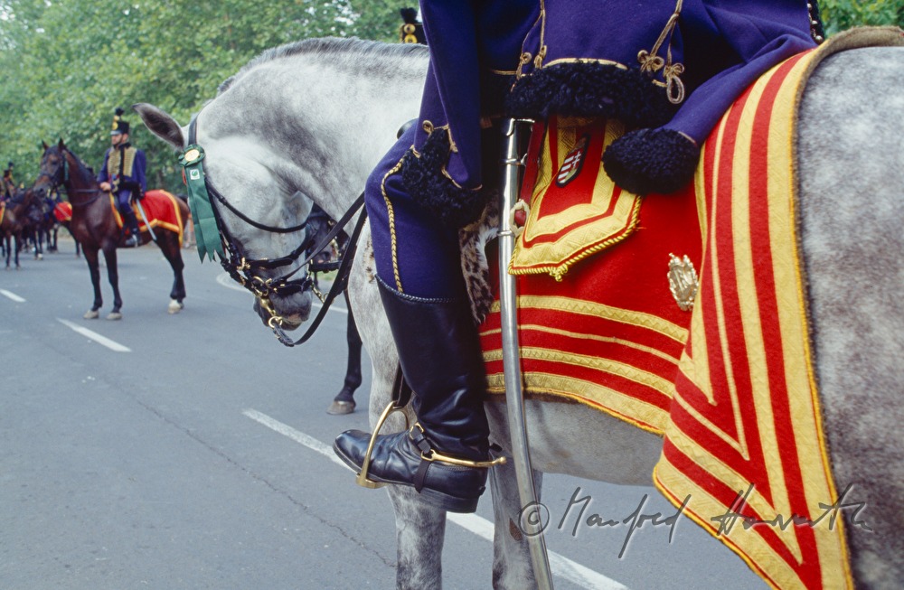 Honvéd soldiers at the Flower Carneval
