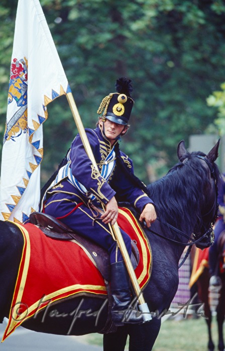 Honvéd soldiers at the Flower Carneval