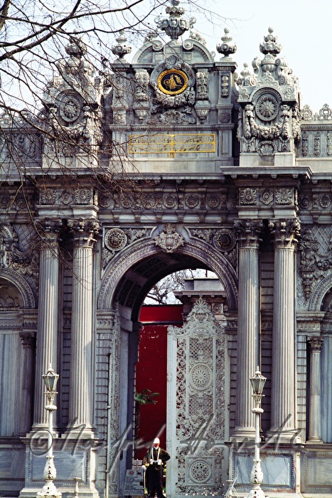 entrance with guard