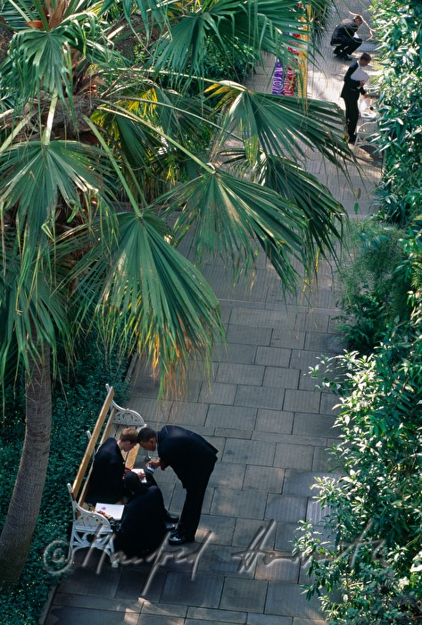 palmhouse, scholars in student's uniform