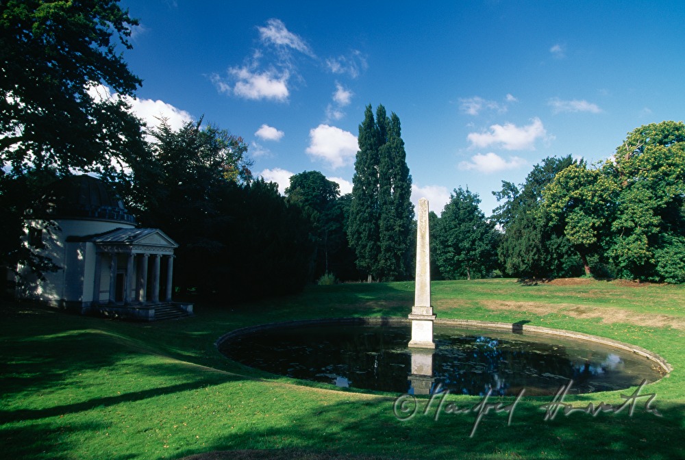 Western Lawn and pond