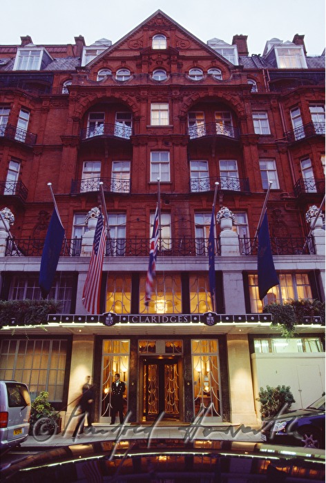 Claridges Hotel, main entrance