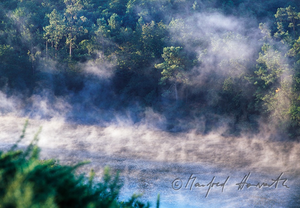the river Rio Hospital steams in the morning