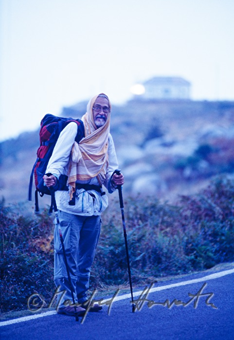 pilgrim on his way