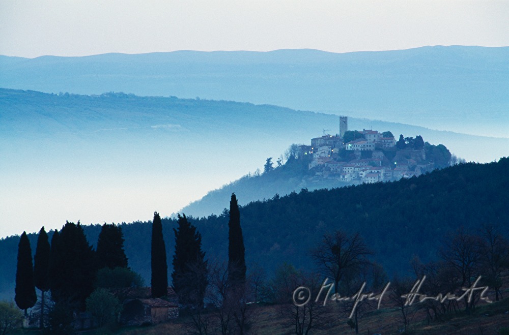 Motovun on top of the hill