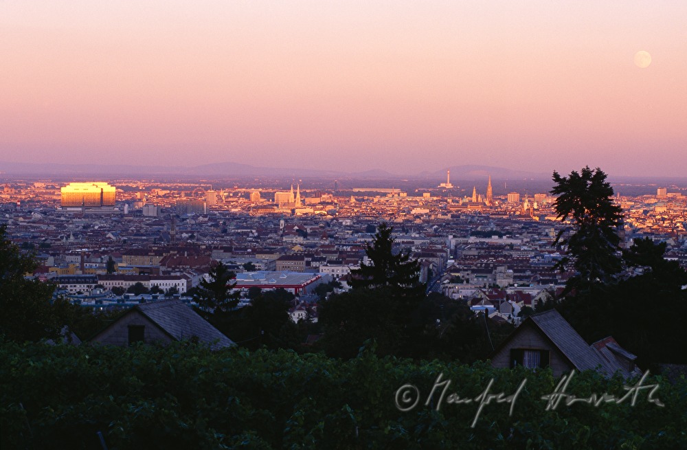 full moon over Vienna