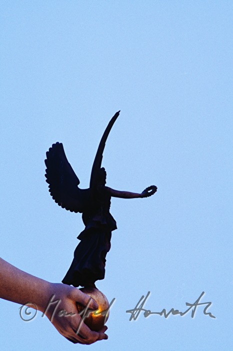 Nike in the hands of Pallas Athene