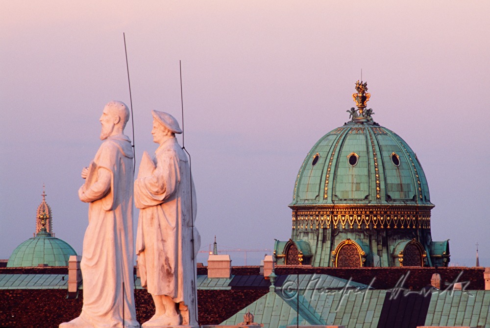 Michaelerkuppel and Saint Mary on the Strand