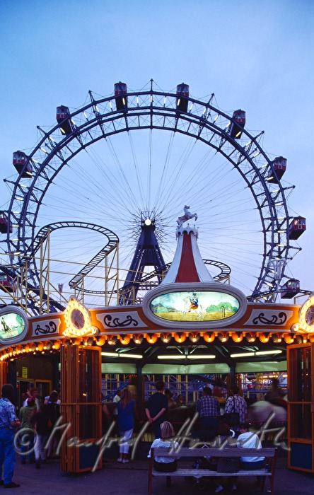 Wiener Riesenrad and merry-go-round
