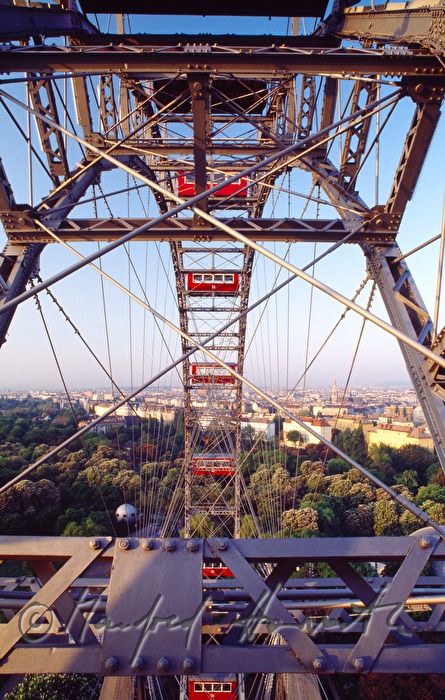 Wiener Riesenrad, view to the Prater Alley