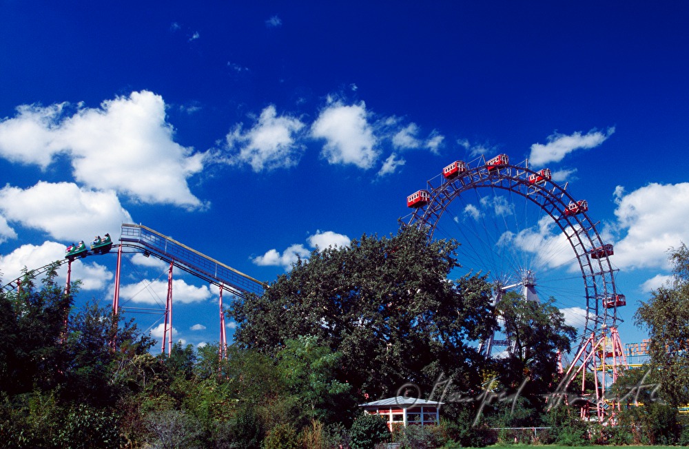Wiener Riesenrad and rollercoaster
