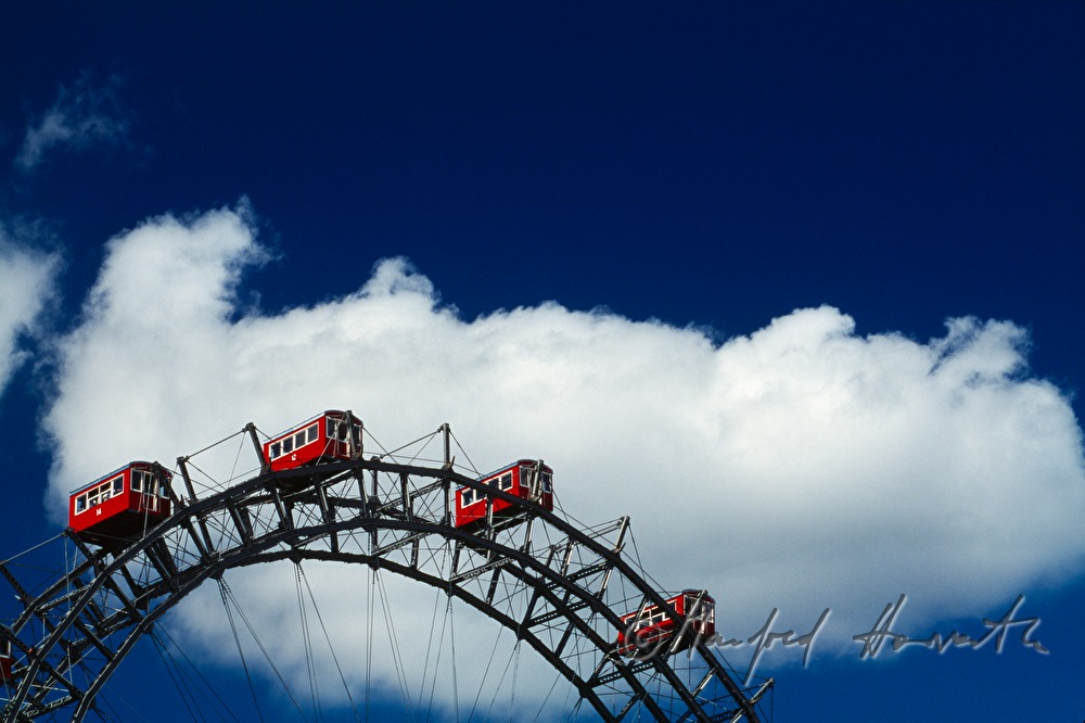 Wiener Riesenrad and clouds
