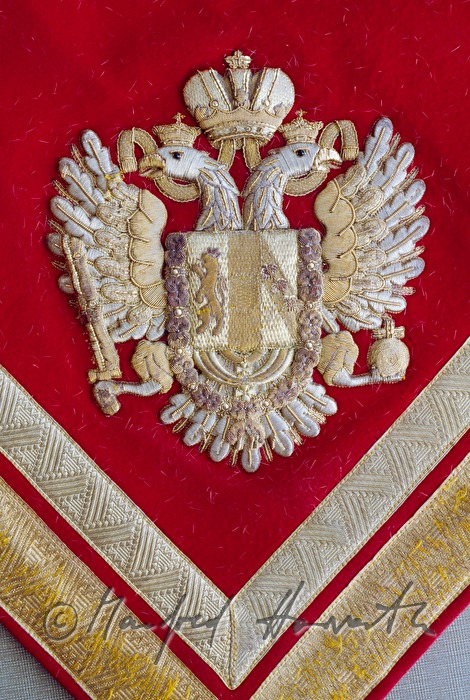 Lipizzaner Museum: detail of a saddlecloth