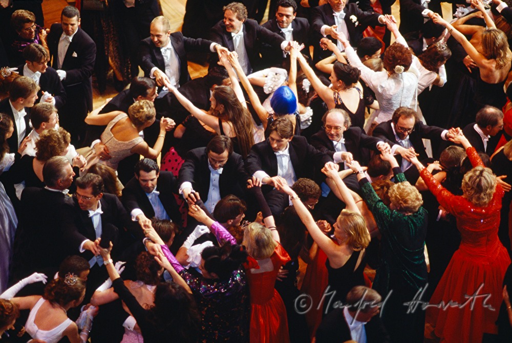 dancers at the opera ball dance the polonaise