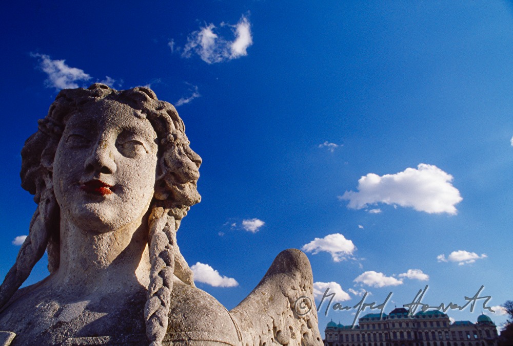 sphinx in the garden of the Belvedere