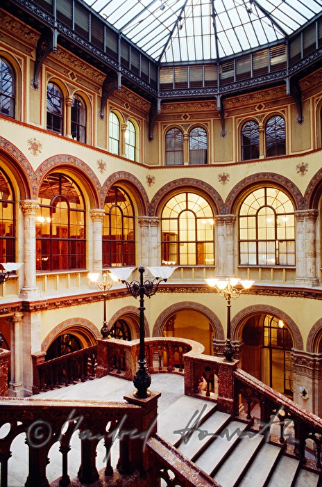 staircase in the octogon of the Palais Ferstel