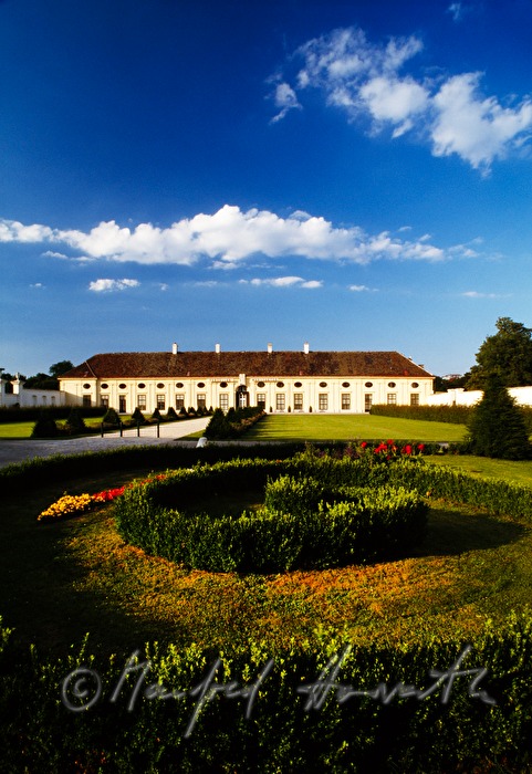 main facade of the Palais Augarten