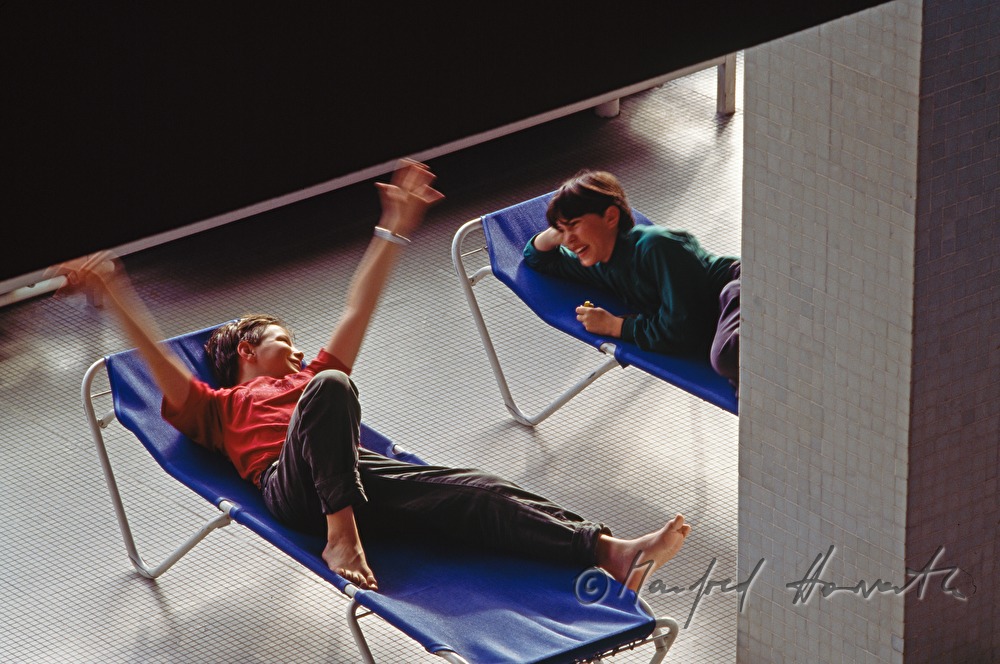 relaxation in the sunlounger