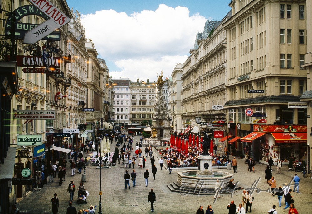 shoppers, view from above