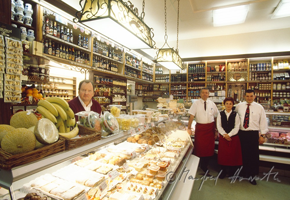 sales assistants near the display counter