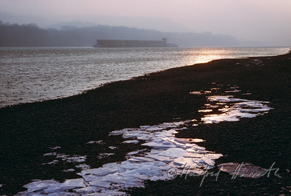 ice floes on the shore