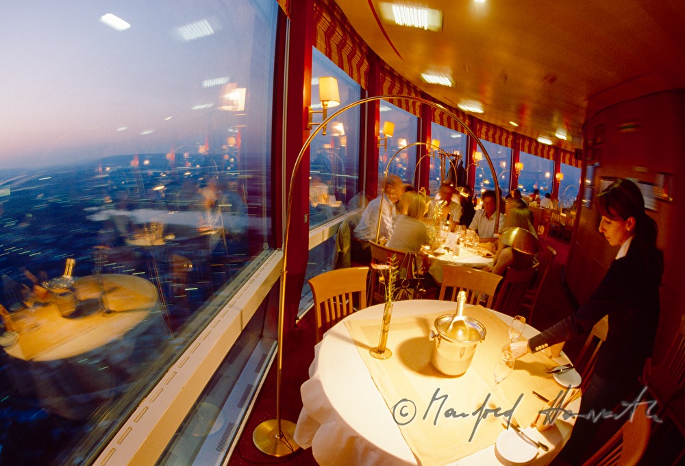 revolving restaurant at a height of 170 metres