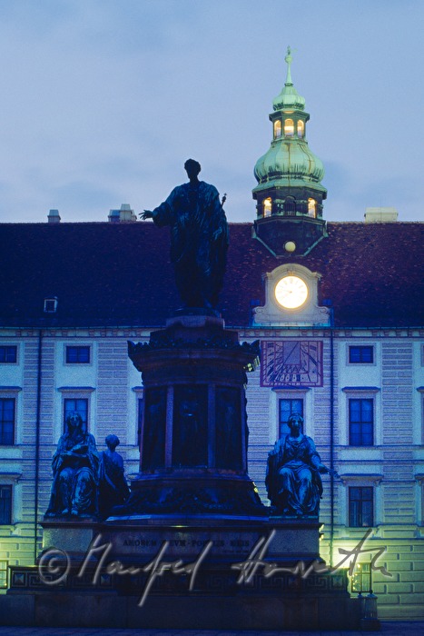 watch on the steeple of Amalienburg