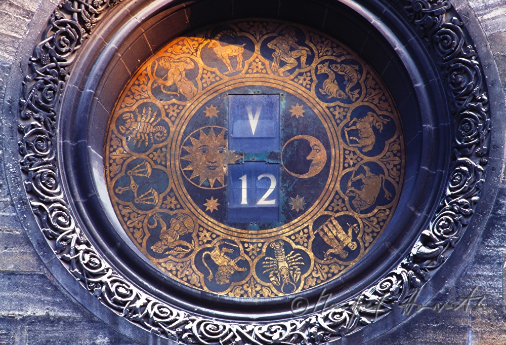 clock on the fassade of Saint Stephens Cathedral